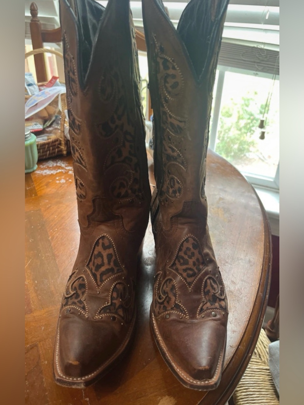 JB Dillon leopard print boot JB Dillon